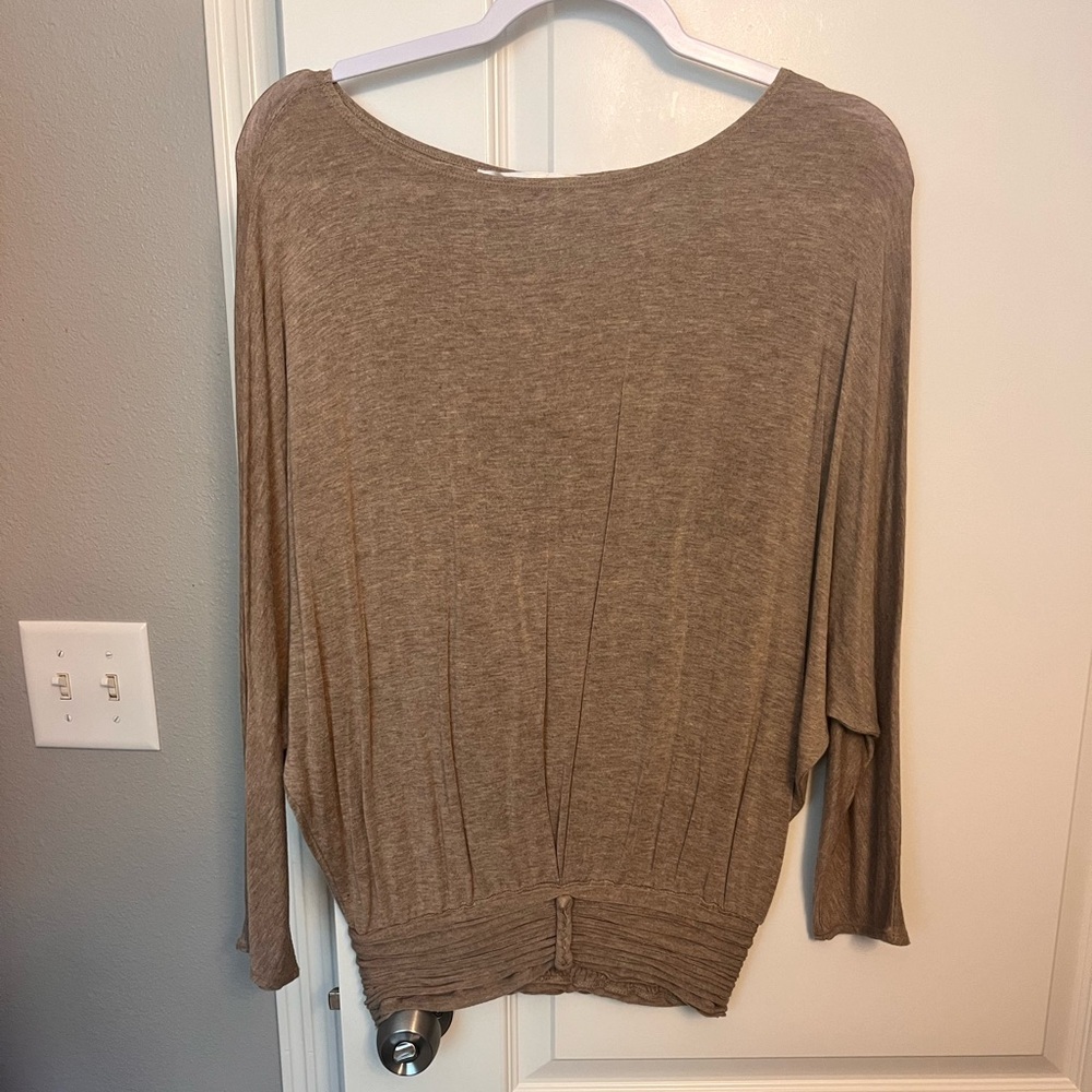 max studio long sleeve blouse